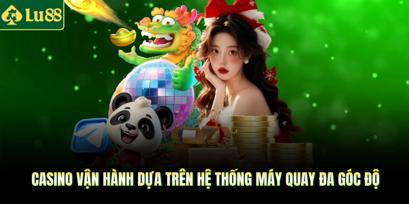 Casino vận hành dựa trên hệ thống máy quay đa góc độ
