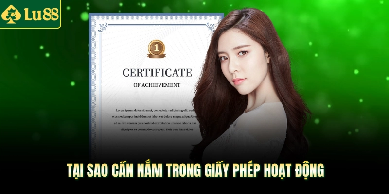 Tại sao cần nắm rõ giấy phép hoạt động khi tham gia